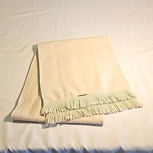 Geiger Wool Scarf  Tan/Beige Color NWOT  69 Inches Length, 13 Inches Width